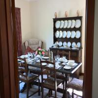 View of the dining room from the hallway.