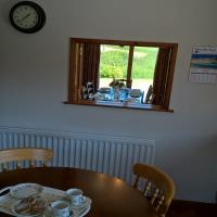 Serving hatch between the family kitchen and the dining room.