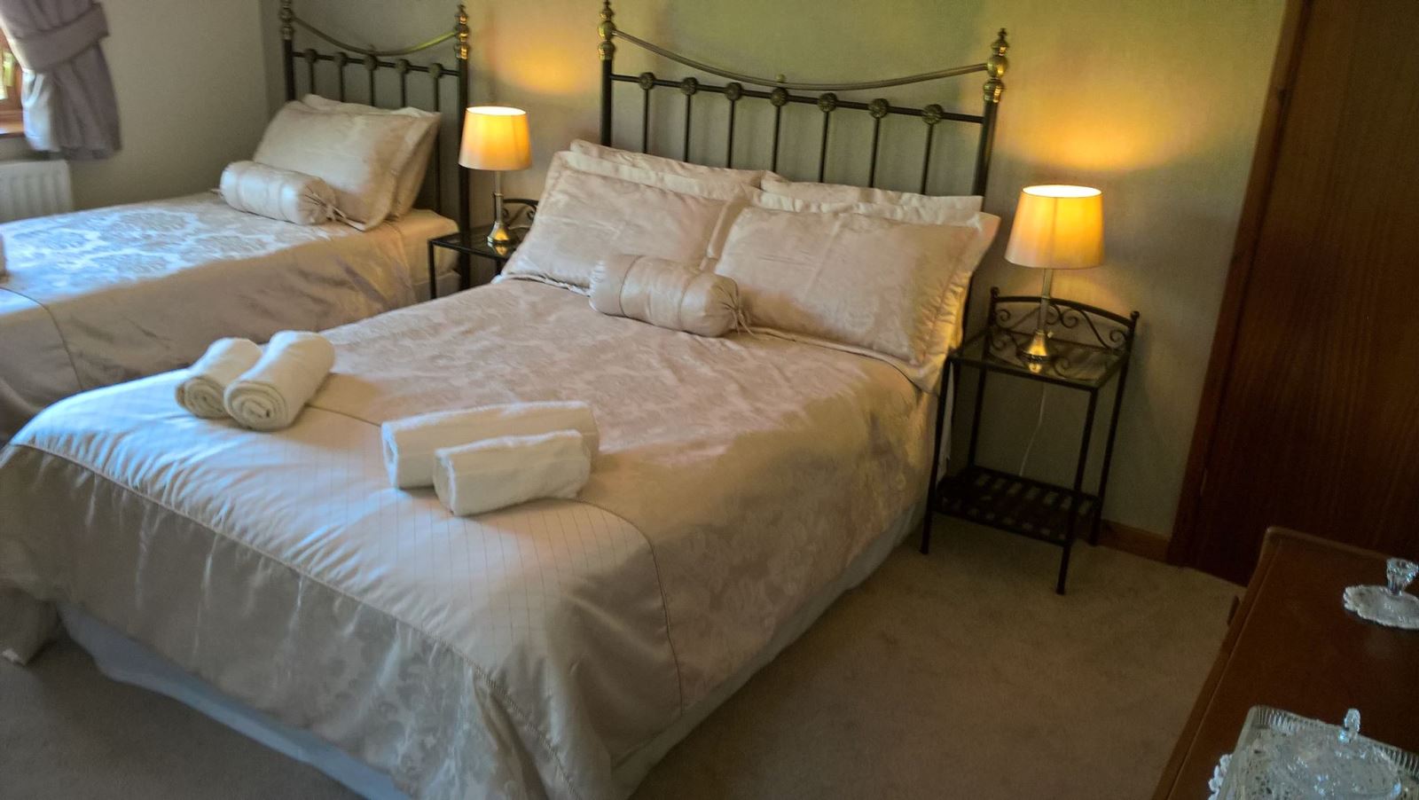 Hafren Forest Accommodation Family Room Comprises of Single Bed and Double Bed